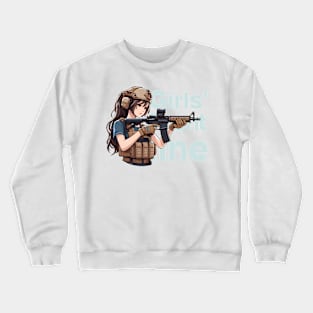 Girls' Frontline Tactical Chic Tee: Where Strength Meets Style Crewneck Sweatshirt